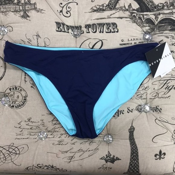 Vera Bradley Reversible Navy&Sky Ella Bikini - Picture 3 of 7